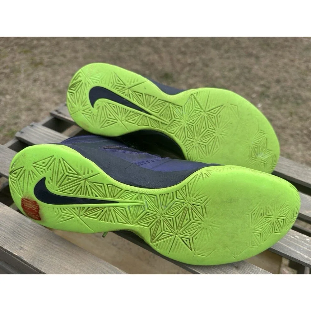 Nike Lebron Zoom Soldier 7 VII Mens Size 10 Basketball Court Purple Green Lime